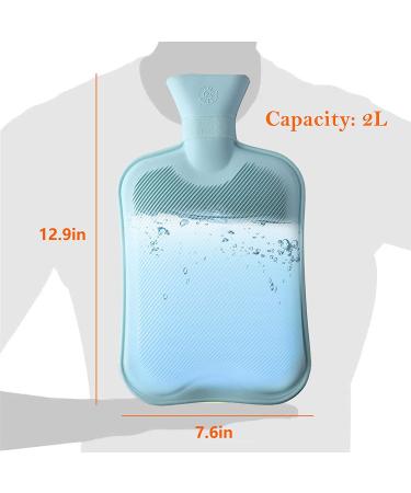 Fleece-Covered 2L Hot Water Bottle for Pain Relief - Leopard Print Hot/Cold Therapy Bag for Back Pain & Menstrual Cramps - Perfect Gift for Her - Buy Online on GoSupps.com