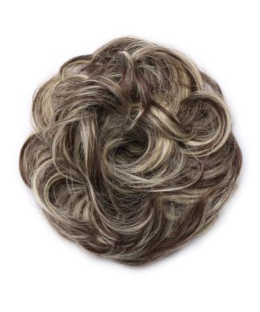 Tess Hair Part Dutt Brown Mix Hair Tie Thick Wavy Updos for International Shipping - Buy Online on GoSupps.com