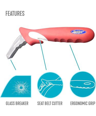 Stander HandyBar: Portable Vehicle Support Grab Bar for Standing Assist - Mobility Aid Handle, Car Emergency Escape Tool with Window Breaker and Seat Belt Cutter - Buy Online on GoSupps.com