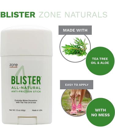 Zone Naturals Anti Blister Balm 1.5oz Stick - Natural Relief for Feet & Hands - Buy Online on GoSupps.com