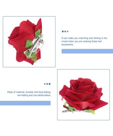 3pcs Rose Hair Accessories Set | U-shaped Hair Stick Side Comb & Tie for Women & Girls | Perfect for Any Occasion - Buy Online on GoSupps.com