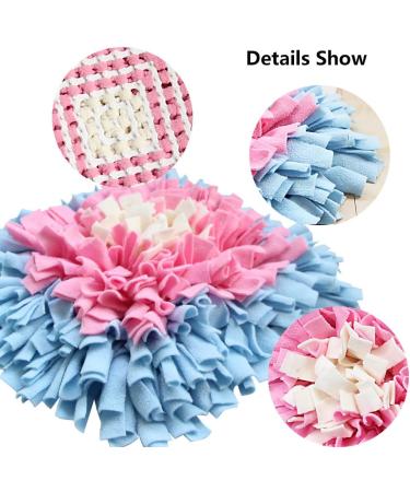 Sniffing Carpet Dog Smell Training Mat | Ieuumler 45x45cm | Blue & Pink | Ideal for Pet Dogs & Cats - Buy Online on GoSupps.com