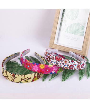 Buy PU Leather Hair Bands - 6 Pack Wide Headbands for Women & Girls | Stylish & Durable Flower Headbands - Buy Online on GoSupps.com
