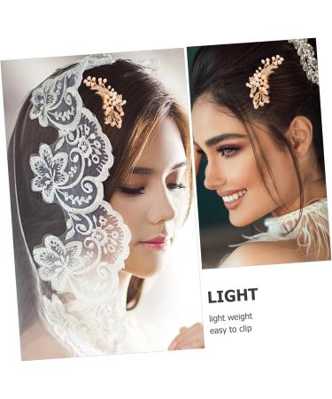 DOITOOL Tiara Wedding Bride Hair Comb Bridal Hair Accessories Hair Comb for Women Wedding Hair Accessories Women Hair Accessories Pearl Hair Comb Headgear Hairpin Miss Silver - Buy Online on GoSupps.com