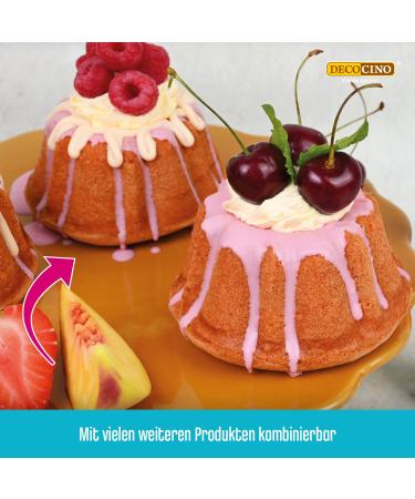 Decocino Pink Cake Drip (90g) - Ready-to-Use Decoration for Cakes Muffins & Cupcakes | Delicious Taste for Perfect Baking - Buy Online on GoSupps.com