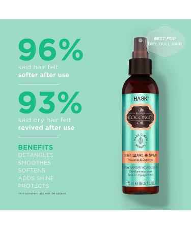 HASK Monoi Coconut Shine Oil Vial 0.625 oz (HA32378) - Nourishing Hair Treatment - Buy Online on GoSupps.com