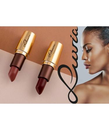 Buy Luvia Dark Red Lipstick - Long-Lasting Glossy Vegan Cosmetics from Italy | Oriental Night L589C - Buy Online on GoSupps.com