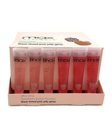 MAX Makeup Cherimoya Pink Jelly Lip Gloss - Peach/Strawberry - Buy Online on GoSupps.com