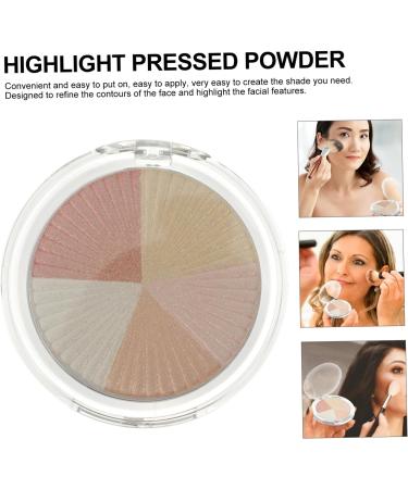 minkissy Pressed Highlight Powder Foundation For Women Shimmer Makeup For Face Professional Safety Elegant Makeup For Weddings Parties Compact Lightweight 7X7X1CM as shown h3 - Buy Online on GoSupps.com
