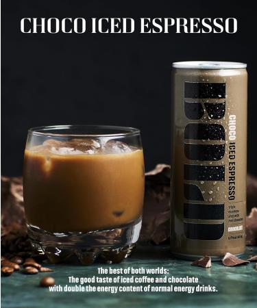 BOLD Ice Coffee Chocolate I Triple Espresso Coffee Drink I Ready to drink cold brew coffee drink with 2x more caffeine and less sugar than other Energy-Drink I Ice coffee to go 12x250ml coffee-can - Buy Online on GoSupps.com