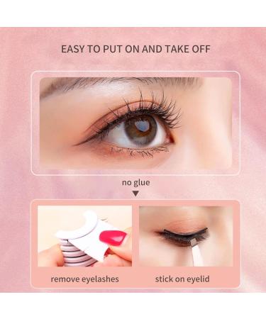 Adhesive Lash Strips for Fake Eyelashes - Adhesive Lash Strips No Glue No Magnets for All Strip Fake Lashes Waterproof Eyelashes Strip/e Transparent - Buy Online on GoSupps.com