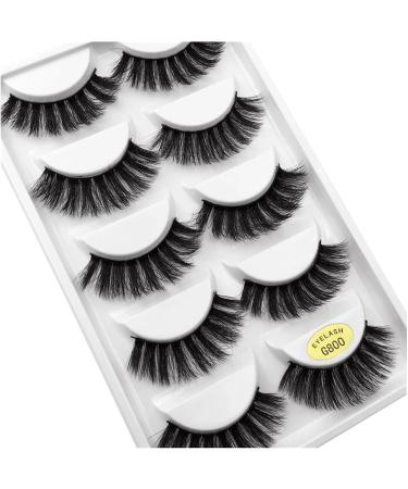 UAMOU 3D Faux Mink Lashes Natural Long Soft False Eyelashes Makeup Wispy Dramatic Fluffy cilios False Eyelashes Cheerfully (Color : G802 Size : 10 boxes logo) 10 boxes logo G802 - Buy Online on GoSupps.com