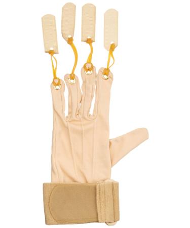Sammons Preston Deluxe Traction Glove, Left Handed Exercise Glove, Rehabilitation & Physical Therapy Gloves for Flexion of Joints & Fingers, Hand Exerciser for Increasing Strength, Small/Medium Left Hand Small/Medium