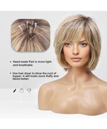 EMMOR Hand-Tied Lace Front 100% Human Hair Wig for Women - Natural Layered Wavy Style in P4/6/18 - Buy Online on GoSupps.com