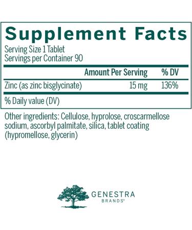 Genestra Brands Zinc | 90 Tablets | Immune & Skin Health Support - Buy Online on GoSupps.com