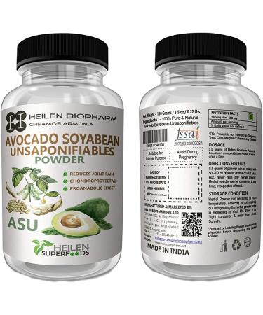 SHN Premium Avocado Soyabean Unsaponifiable (ASU) - 100% Pure Natural Extract Powder (100 Gram) - Buy Online on GoSupps.com