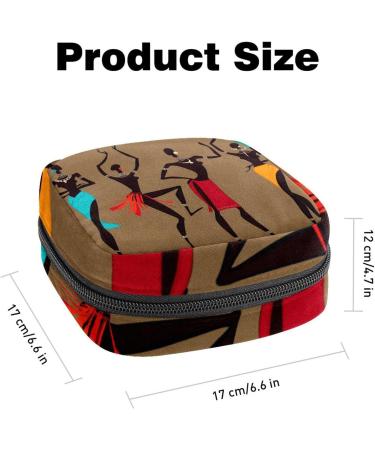 Buy Africa Women's Menstrual Pad Storage Bag | Portable Zipper Cup Pocket for Teens & Women - Buy Online on GoSupps.com