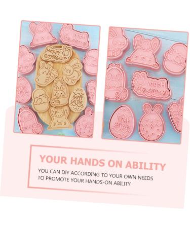 PRETYZOOM Mini Silicone Molds 8 pcs Cookie for Easter Cartoon Moulds Creative Design Cake Themed Dessert Pp DIY Baking Shape - Buy Online on GoSupps.com