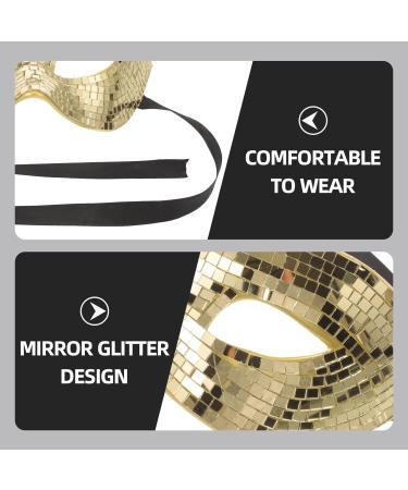Alipis Disco Ball Glitter Mask | Shiny Music Half Face Mask for Halloween & Carnival | Cool Masquerade Accessory - Buy Online on GoSupps.com