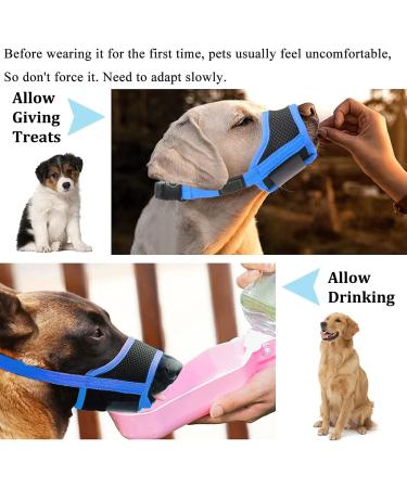 Adjustable Black Dog Muzzle with Velcro Fastener - Safe for Biting Barking & Chewing - Breathable Mesh - Size S - Buy Online on GoSupps.com