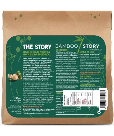 NEW | Raw | BAMBOO STORY | Peruvian Maca | 100% Pure | Powder | Organic | 900g - Buy Online on GoSupps.com