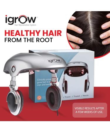 iGrow Laser Hair Growth System - Prevent Hair Loss & Stimulate Growth for Thicker Hair - Men & Women - Buy Online on GoSupps.com