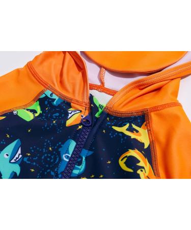 BONVERANO Baby Boys Swimsuit 12-18 Months | Colorful Shark One Piece Swimwear with UPF 50 - Buy Online on GoSupps.com