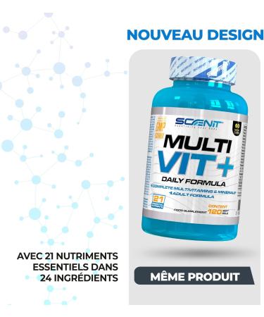 Multivitamins and minerals - MULTI VIT+ - Multivitamins - Multivitamins for men - Women's multivitamins - adult vitamins - bodybuilding multivitamins - multi vitamins (120 capsules) - Buy Online on GoSupps.com