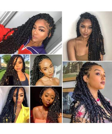Buy 7 Packs 18-Inch Passion Twist Hair - Long Bohemian Water Wave Crochet Extensions | YDDM Hair - Buy Online on GoSupps.com