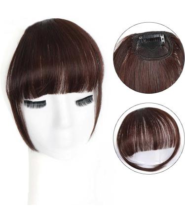Bangs Clip in Bangs-Fake Bangs Hair Clip Dark Brown Clip on Bangs Real Human Hair Air Curtain Bangs for Women Clips Bangs Hair Extensions Fringe Curved Bangs for Women Curved Bangs for Daily Wear ( T1B/30 - Buy Online on GoSupps.com