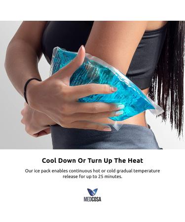 Medcosa Large Flexible Sport Ice Pack | Cold Reusable Pack for Sport Injuries & R.I.C.E Treatment | Relieve Any Ache & Pain - Buy Online on GoSupps.com