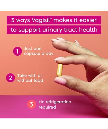 Vagisil Urinary Tract Health Supplements | Clinically-Proven Probiotics for UTI Protection | Clean Ingredients | 30 Capsules - Buy Online on GoSupps.com