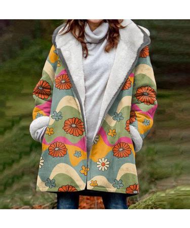 Shop Hanxiulin Oversized Plush Jacket - Warm Lined Fleece Sweater Coat for Women | Elegant Mint Green Winter Transition Jacket - Buy Online on GoSupps.com