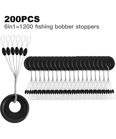 Outus 1200 Fishing Rubber Bobber Beads Stopper 6-in-1 Black Float Sinker Stops - Medium Oval Shape - Buy Online on GoSupps.com