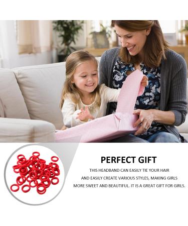 60-piece Set Of Red Hairbands With 20 Red Hairpins Elastic Hairbands Replacement Hairbands Red Headbands Elastic Rubber Bands Simple Hair Accessories Suitable For Ponytails And Braids - Buy Online on GoSupps.com