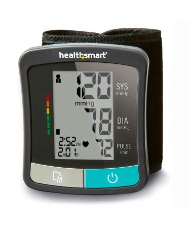 HealthSmart Digital Standard Blood Pressure Monitor with Automatic Upper Cuff That Displays Pulse Rate and Irregular Heartbeat, FSA and HSA Eligible, Stores up to 120 Readings for 2 Users