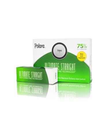 Polara Ultimate Straight, Extra Spin, Extra Distance, and Extra Distance & Spin Premium Golf Balls | Hook and Slice Correction | Perfect for Recreational Golfers | 1 Dozen Balls US White