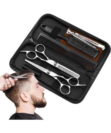 Shakven Scissor And Thinning Shear Set Hair Cutting Kits | Multifunctional Salon Haircutting Tools Includes Storage Bag For Pro Hairdressing For Barber/Salon/Home - Buy Online on GoSupps.com