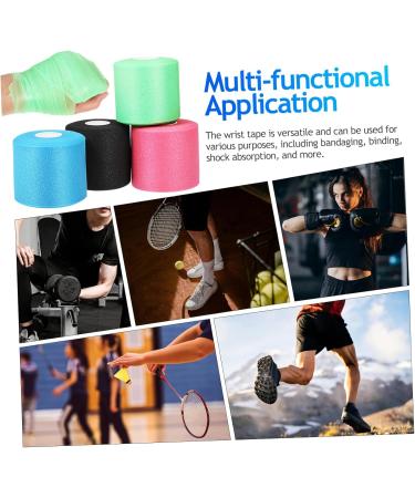 4 Rolls Soft Athletic Sports Wrap Tape - Shockproof Breathable Pre Wrap for Training & Injury Prevention - Buy Online on GoSupps.com