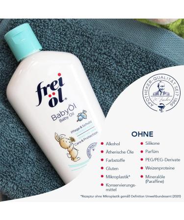 100% Natural Edible Baby Oil - Vegan Perfume-Free For Neurodermatitis Relief | 140ml - Buy Online on GoSupps.com