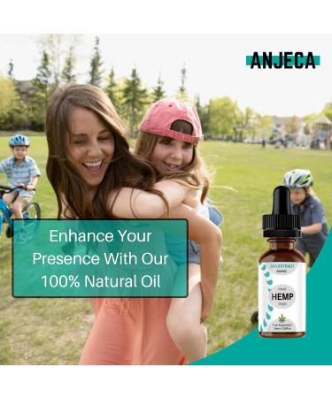 Anjeca Hemp Seed Oil 8000mg | Made in UK | Oil Dropper Included - Buy Online on GoSupps.com