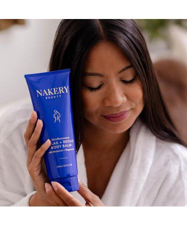 Nakery SkinRecovery Relaxing Magnesium Balm - Skin Tightening Cream for Body with SepiLift & Retinol - Muscle Balm with Melatonin for Restful Sleep - Hydrating Dry Skin Cream with Shea Butter Unscented - Buy Online on GoSupps.com