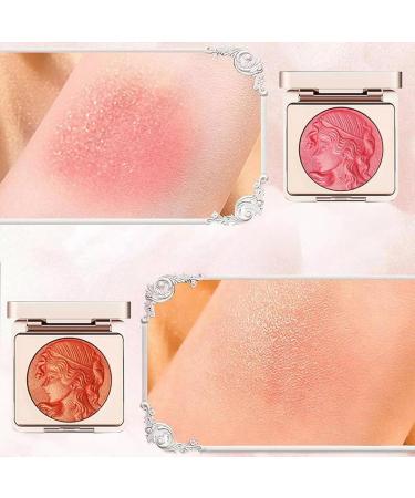 Embossed Smooth Powder Blush Palette For Cheeks - Embossed Girl Blush for Cheeks Matte Face Powder Blush Palette Natural Makeup Radiant Finish (02#Orange) - Buy Online on GoSupps.com