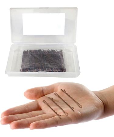 Stoutips 100 PCS 5cm Brown Bobby Pins in Assorted Box - Ideal Hair Grips for Women - Buy Online on GoSupps.com