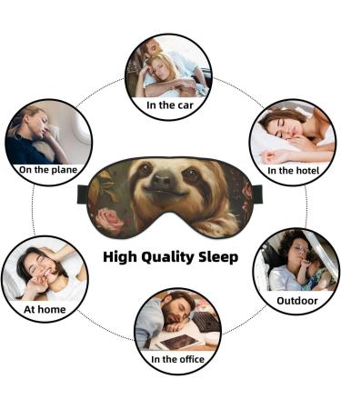 SSIMOO Cute Sloth Soft Sleep Eye Mask - Breathable Eye Patch for Women | Perfect Travel Accessory & Relaxation Gift - Buy Online on GoSupps.com