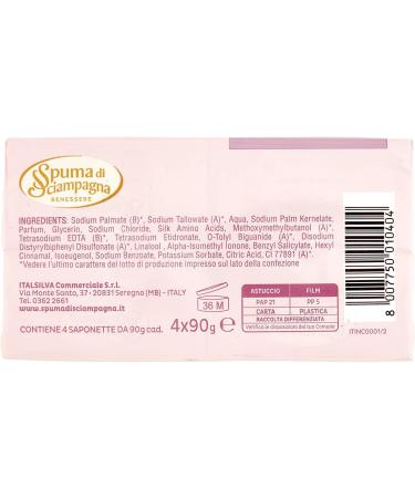  Spuma di Sciampagna Spuma di Sciampagna Silk and Vanilla Beads Soap 4 Pieces 90 g - Buy Online on GoSupps.com