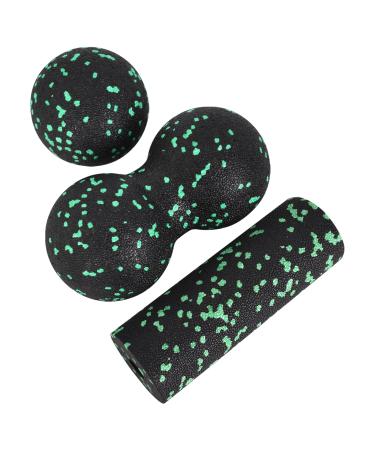 Fascia ball and fascia roller set massage ball duo ball fascia set lacrosse ball massage balls fascia balls for feet back neck spine hands fascia roller small massage ball fascia set (3 pieces)
