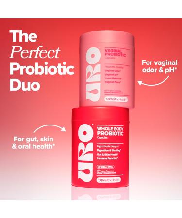 O Positiv URO Whole Body Probiotic 3-in-1 Probiotic Supporting Gut Skin and Oral Microbiomes & Digestive Health 20B+ CFUs Licorice Root Dandelion Non-GMO Vegan Gluten-Free 30 Capsules - Buy Online on GoSupps.com