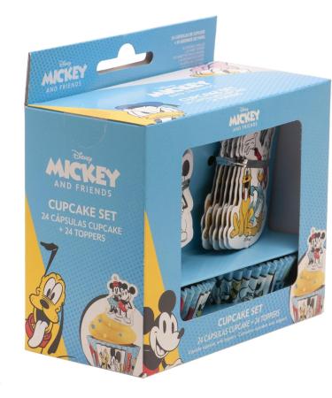 Dekora - Mickey & Friends Cupcake Decoration Kit with Decorative Paper Toppers - 24 Units - Buy Online on GoSupps.com