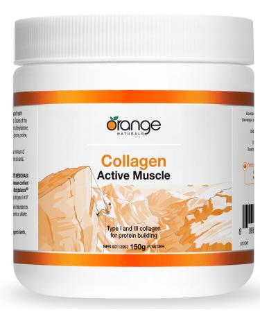 Orange Naturals - Collagen Active Muscle 150g Powder - Bioactive Collagen Peptides Powder - Hydrolyzed Collagen Protein Powder - Collagen Supplement Powder -Hydrolyzed Collagen Powder-Collagen Powder 150 g (Pack of 1)